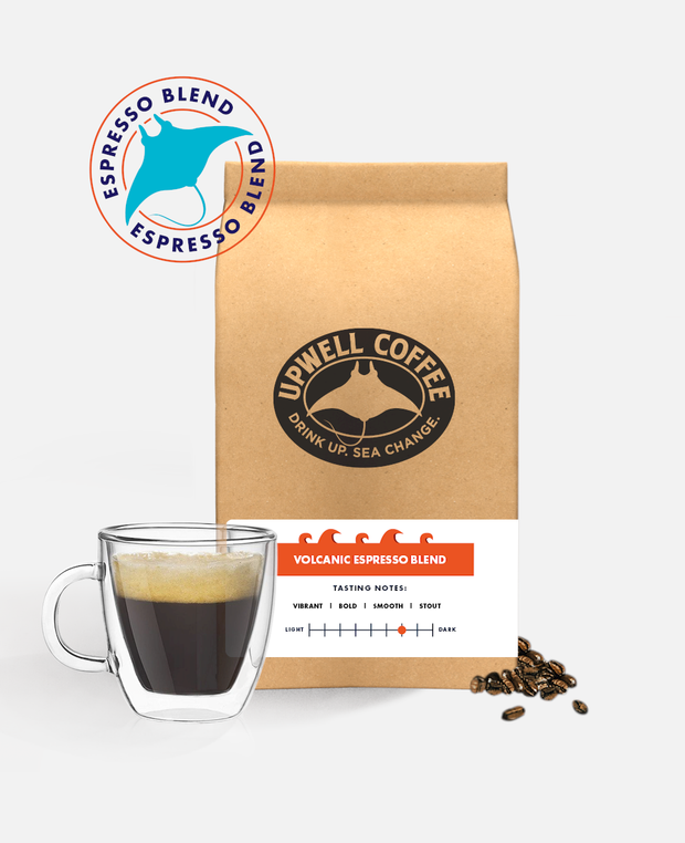 VOLCANIC ESPRESSO BLEND™<br> To build an island sometimes you just need liquid-hot magma